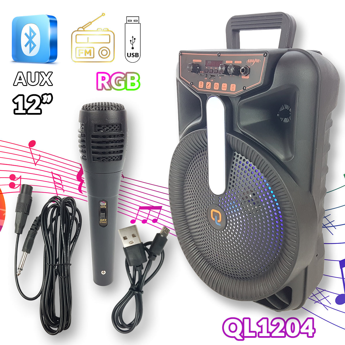 Karaoke Bluetooth zvučnik QL1204