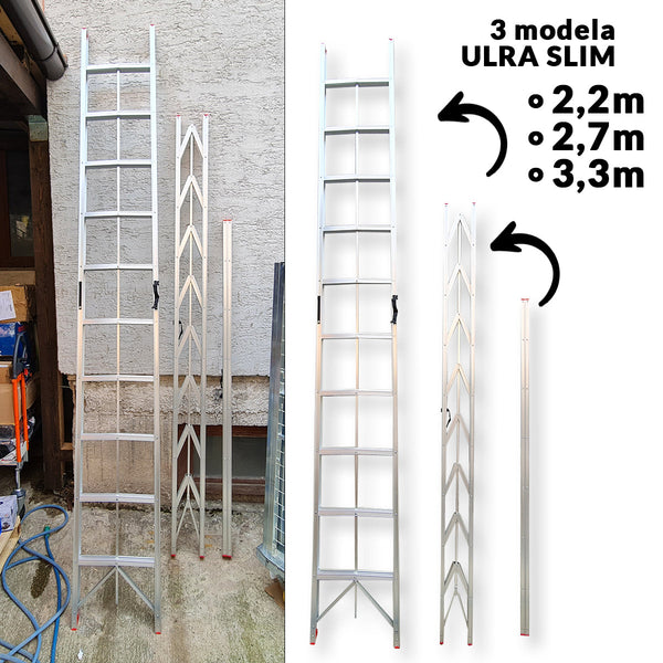 Aluminijske sklopive ljestve - 3 modela