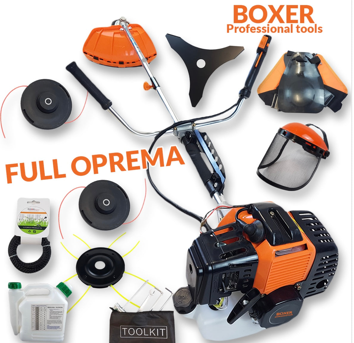 BOXER trimer za travu - full oprema 125 - Mediteran Shop