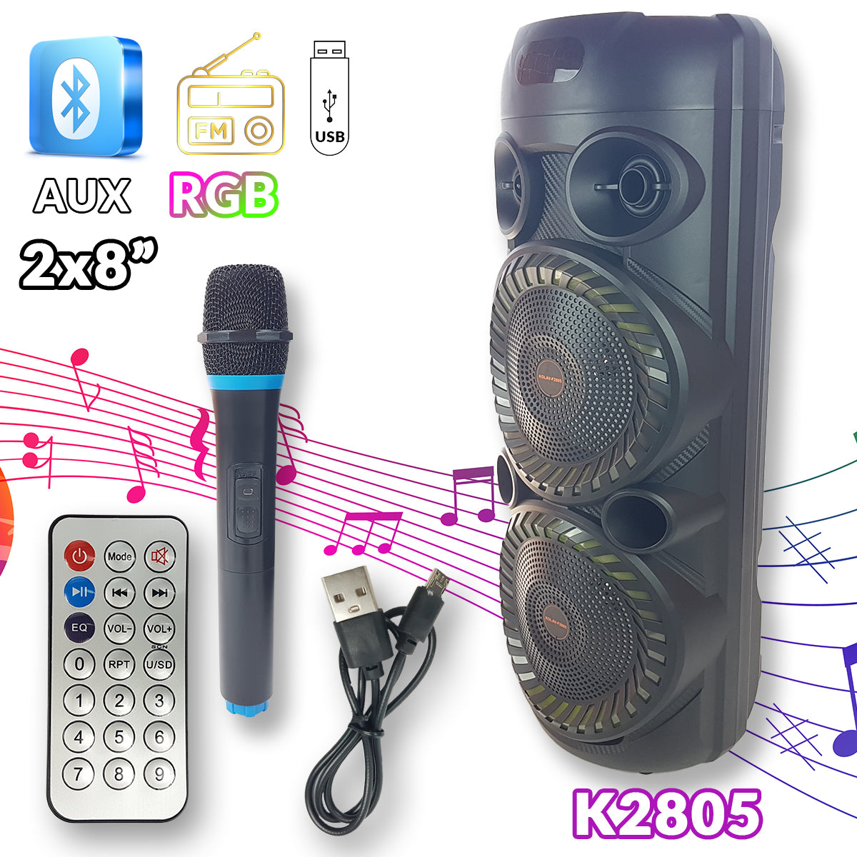 Karaoke Bluetooth zvučnik K2805