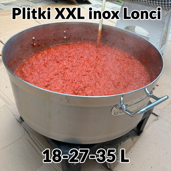 Plitki XXL inox Lonci 18-27-35 L