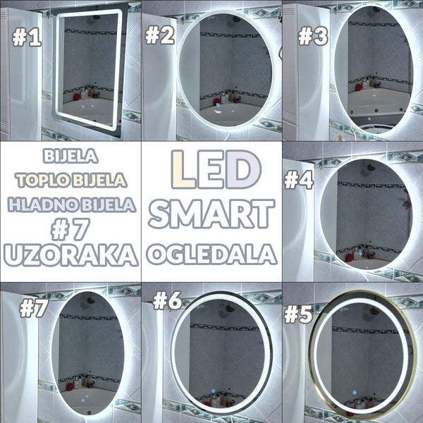 Kupaonska LED smart ogledala - Mediteran Shop